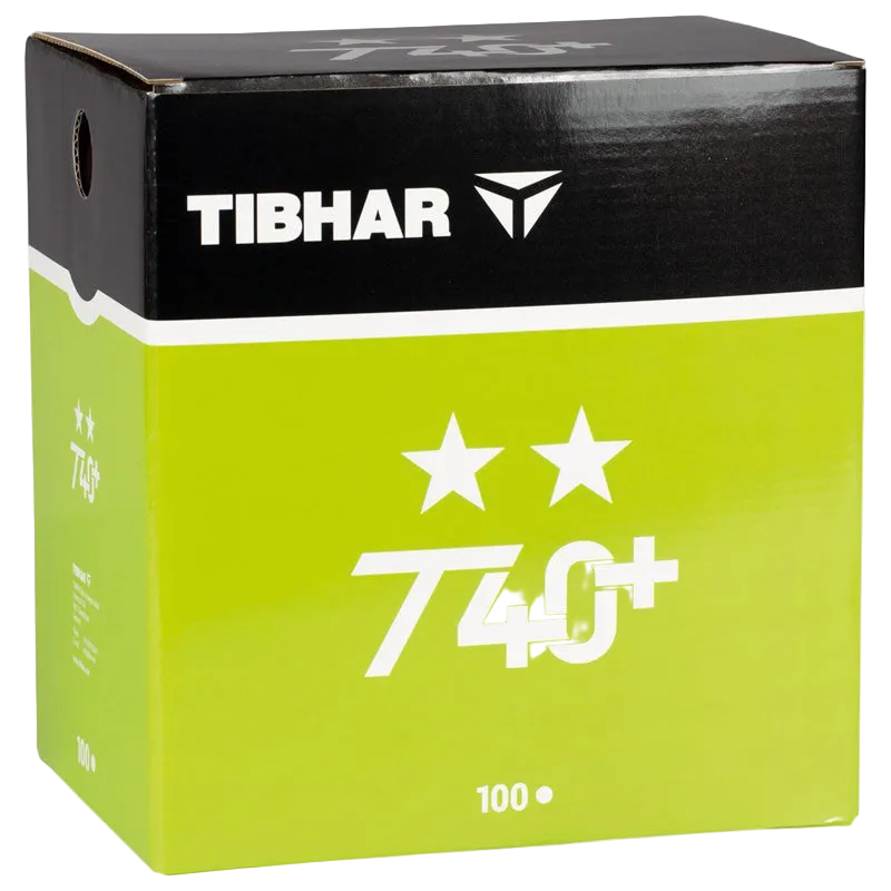 Tibhar T40 ** bordtennisbollar. Vit. 100 st.