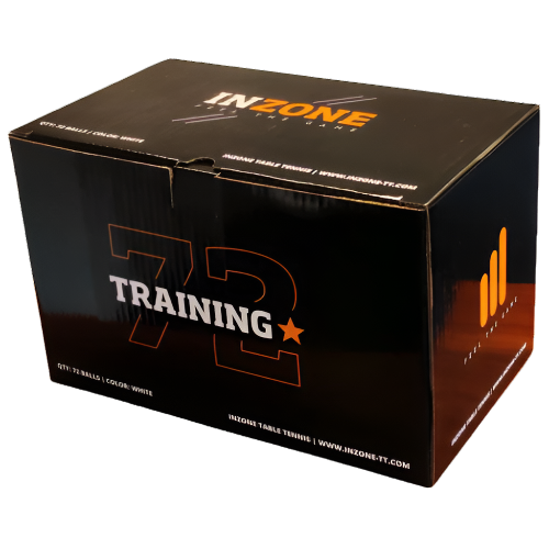 Inzone Training bordtennisbollar. 72 st. Vit.