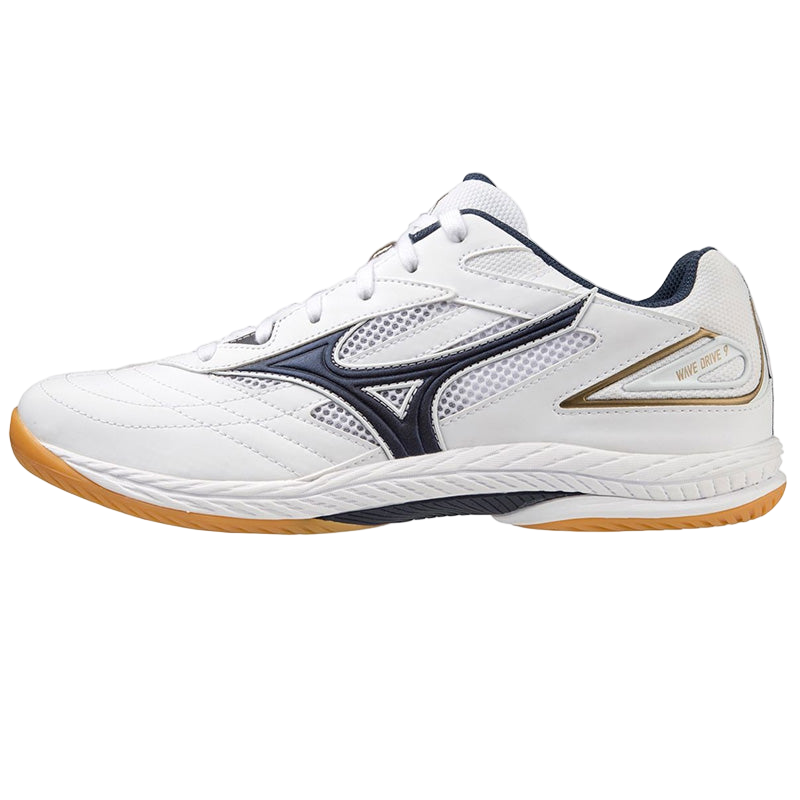 Mizuno Wave Drive 9. Vit/blå (2025)