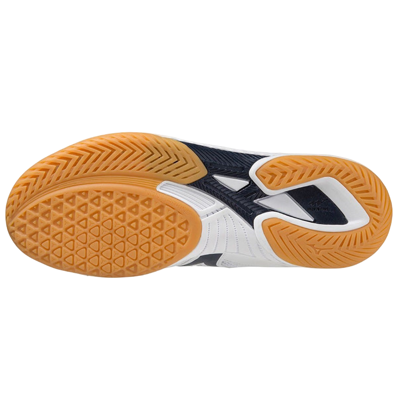 Mizuno Wave Drive 9. Vit/blå (2025)