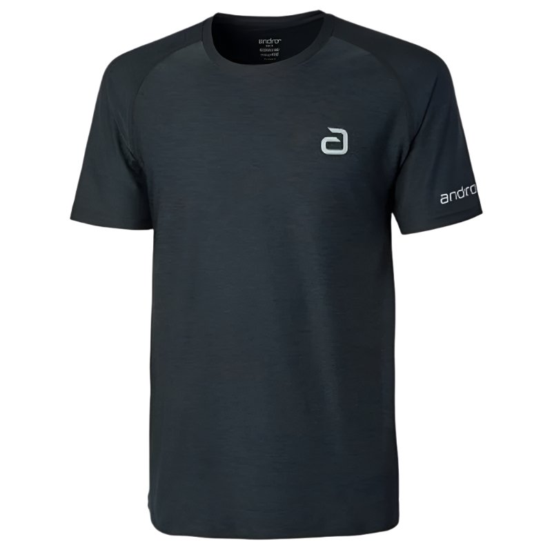 Andro T-shirt Melange Alpha (Sort)